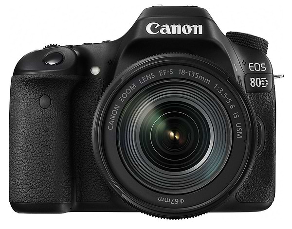 Фото - Фотокамера зеркальная Canon EOS 80D + объектив 18-135 IS nano USM (1263C040)