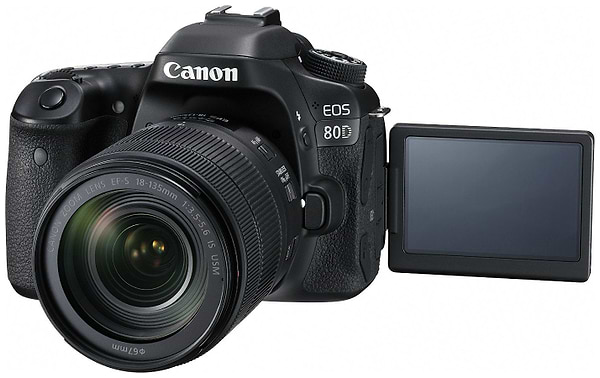 Фото - Фотокамера зеркальная Canon EOS 80D + объектив 18-135 IS nano USM (1263C040)
