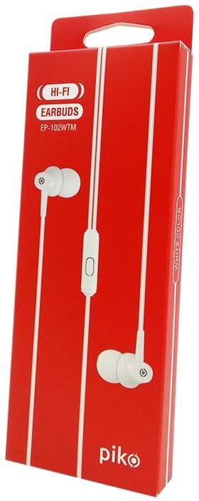 Фото - Наушники вкладыши проводные Piko EP-102WTM White (1283126477782)