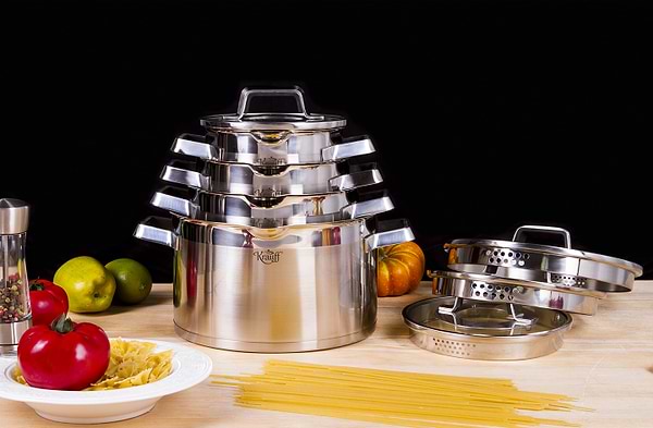 Фото - Набор посуды Krauff 26-202-011 Moderne Schwarz 8 пр.