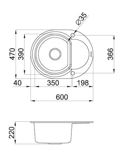 Фото - Мойка кухонная Elleci Easy Round Titano 68