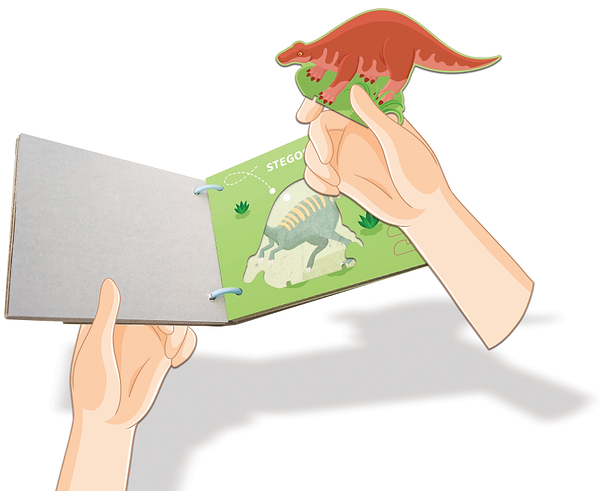 Фото - Пазли (3-4 роки) Maisto Dino Adventure 20 шт з машинкою та книжкою (12679)