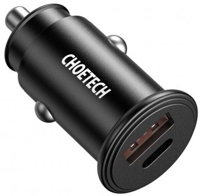 Автомобильное зарядное устройство Choetech PD3.0 30w Fast Black (TC0006)