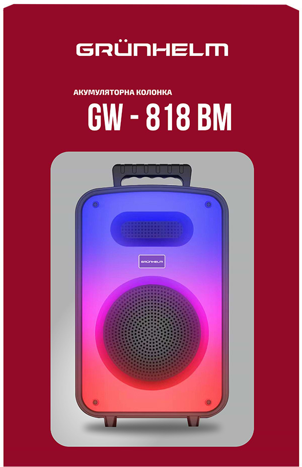 Фото - Портативна акустика Grunhelm GW-818-BM
