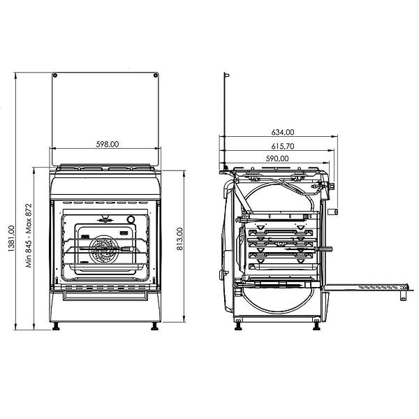Фото - Плита газовая Grunhelm G4FM6611W