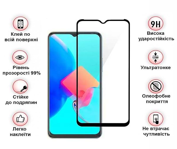 Фото - Защитное стекло для смартфона BeCover for Tecno Spark 8C (KG5n) Black (708161)