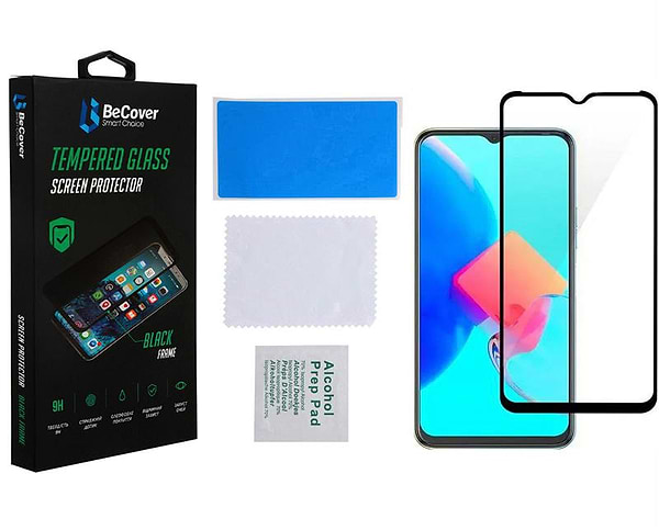 Фото - Защитное стекло для смартфона BeCover for Tecno Spark 8C (KG5n) Black (708161)
