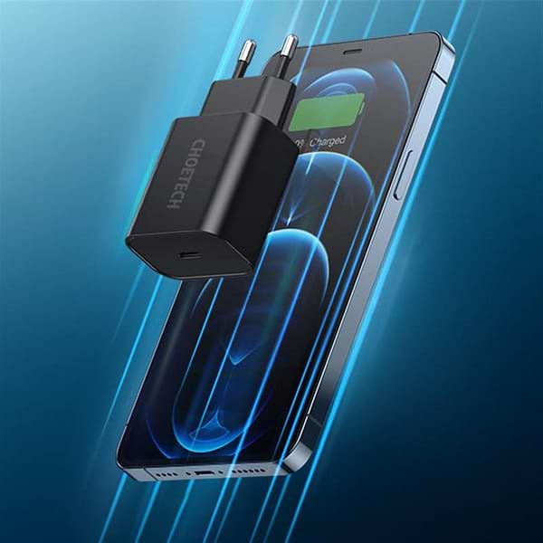 Фото - Мережевий зарядний пристрій Choetech 1USBх3A Black (Q5004-EU)