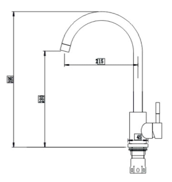 Фото - Кухонний змішувач Interline Ring Grafit