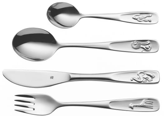 Фото - Набір столових приборів WMF 1280056040 ANIMALS 4 пр.