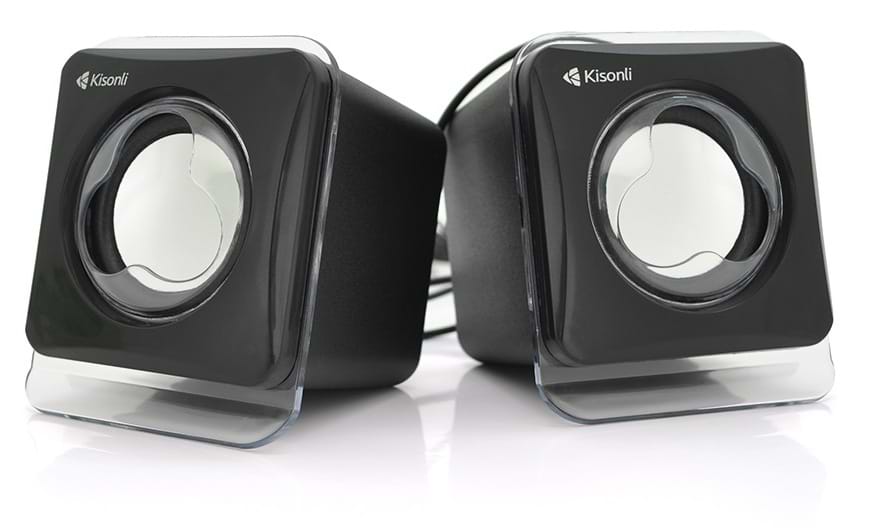 Комп'ютерна акустика звичайна 2.0 Kisonli V410/23397 Black - Фото 1