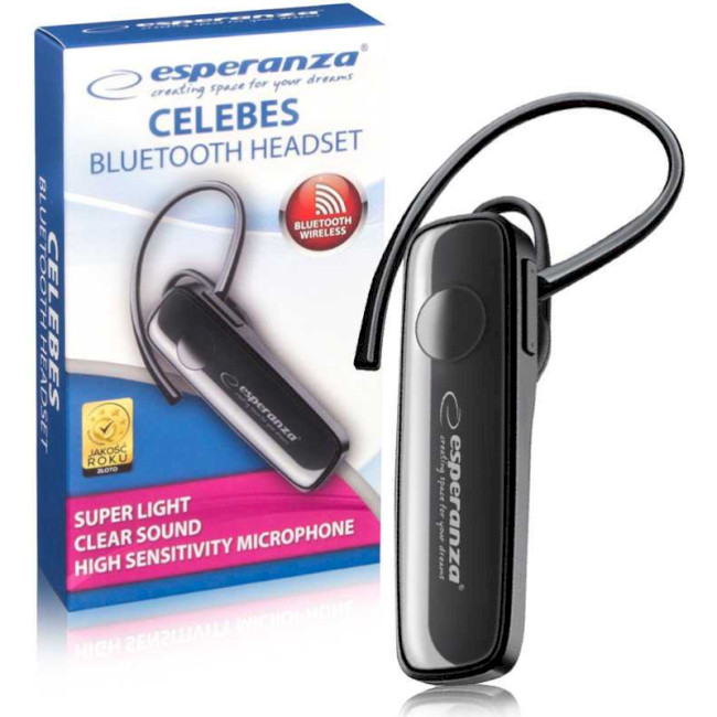 Фото - Bluetooth-гарнитура Esperanza Celebes Black (EH184K)