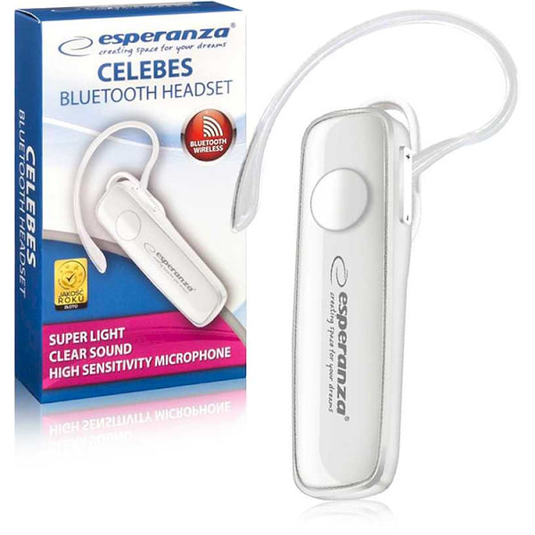 Фото - Bluetooth-гарнітура Esperanza Celebes White (EH184W)