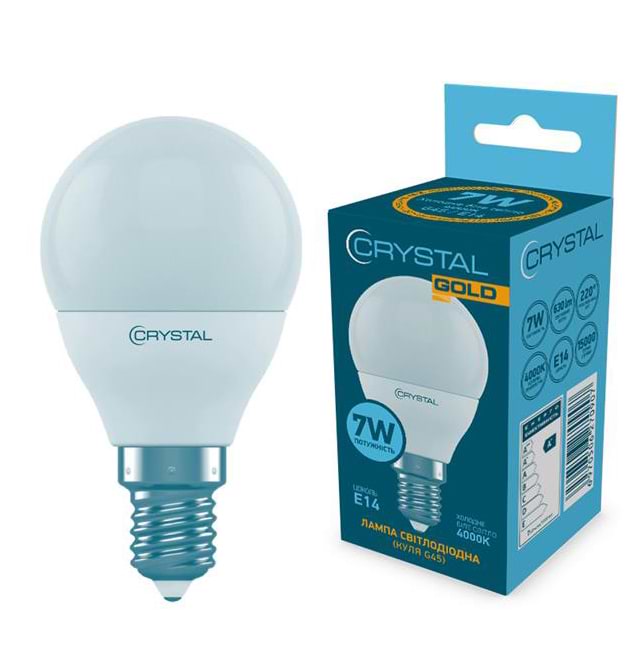 Лампочка світлодіодна Crystal Gold 10W Е27 4000K A60 (A60-015)
