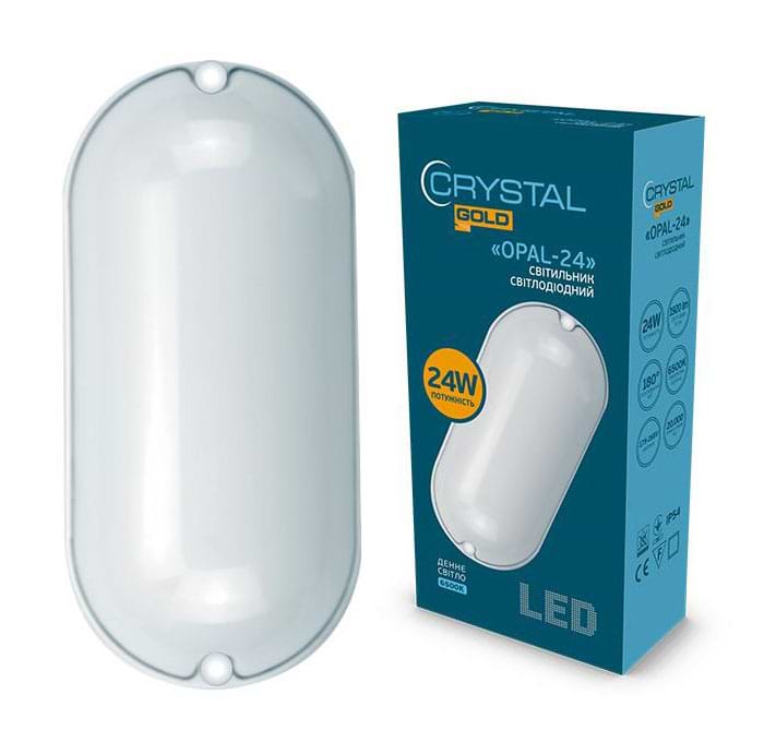 Світлодіодний світильник Crystal Gold 24W IP 54 Opal (DNL-032)
