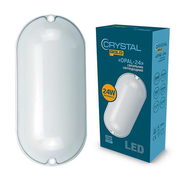 Фото - Светодиодный светильник Crystal Gold 24W IP 54 Opal (DNL-032)
