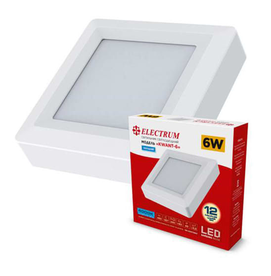 Світлодіодний світильник Electrum 6W 4000К KVANT B-LD-1966