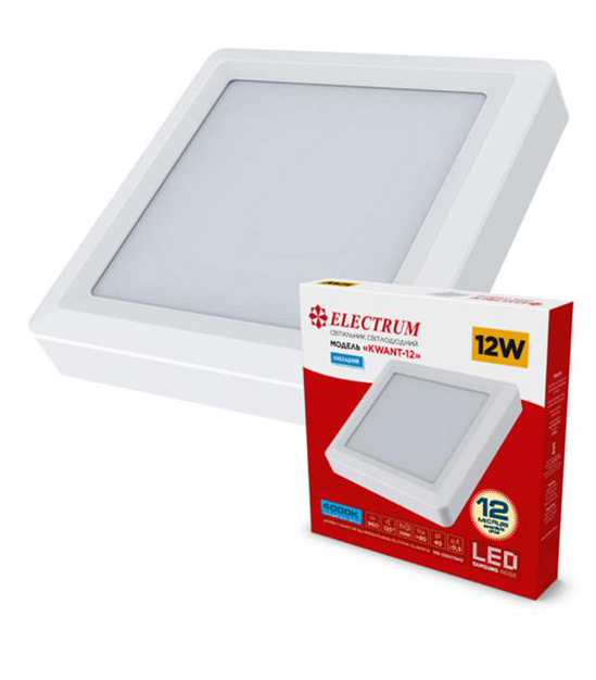 Светодиодный светильник Electrum 12W 4000К KVANT B-LD-1967
