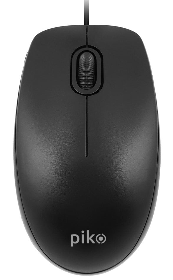 Мышь проводная Piko MS-009 Black USB (1283126467158) - Фото 1
