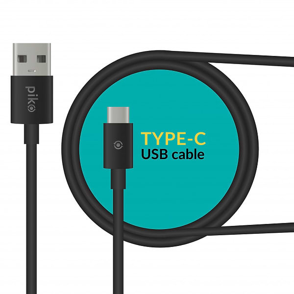 Фото - Кабель синхронізації даних Piko CB-UT11 USB Type-C 1,2 Black (1283126489174)