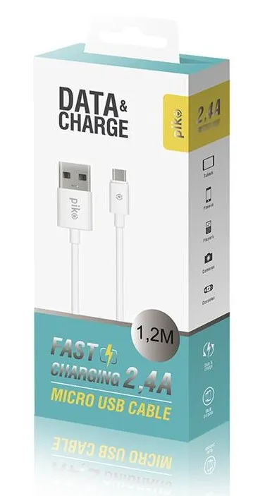 Фото - Кабель синхронізації даних Piko CB-UM11 USB-microUSB 1.2m White (1283126496172)