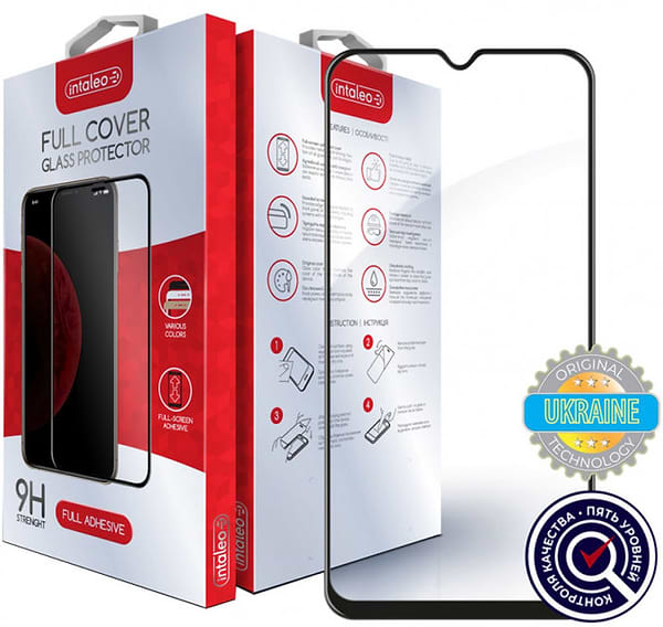 Фото - Защитное стекло для смартфона Intaleo RealMe C2 Full Glue Black (1283126497759)
