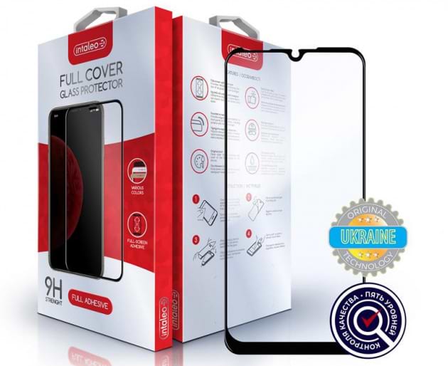 Захисне скло для смартфону Intaleo Xiaomi Mi A3 Full Glue Black (1283126501791)