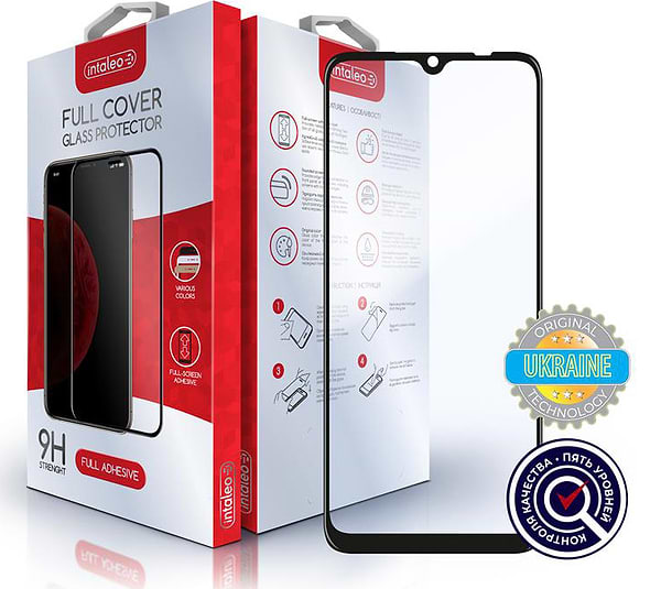 Фото - Защитное стекло для смартфона Intaleo Xiaomi Redmi 9A Full Glue Black (1283126503979)