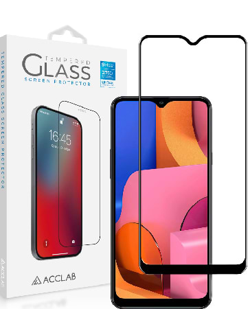 Защитное стекло для смартфона ACCLAB Full Glue for Samsung A20s Black (1283126508530)