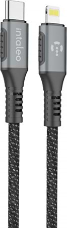 Фото - Кабель синхронізації даних Intaleo CBGPD30WTL1 USB-Lightning 1.2 м Grey (1283126518089)