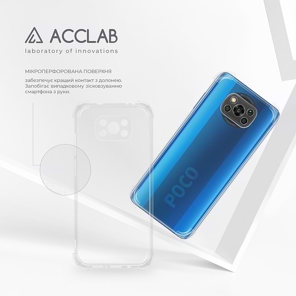 Фото - Чохол для смартфону ACCLAB Shockproof for Xiaomi Poco X3 (1283126554087)
