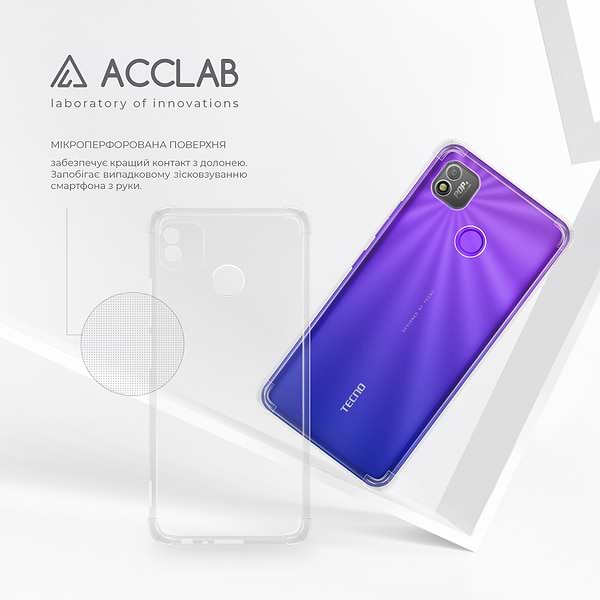 Фото - Чохол для смартфону ACCLAB Shockproof for Tecno Pop 4 (1283126553981)