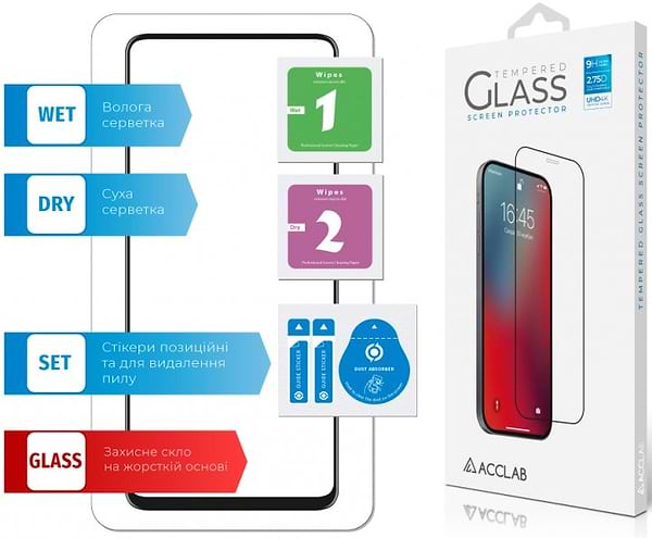 Фото - Захисне скло для смартфону ACCLAB Full Glue for Poco X3 Pro Black (1283126511851)