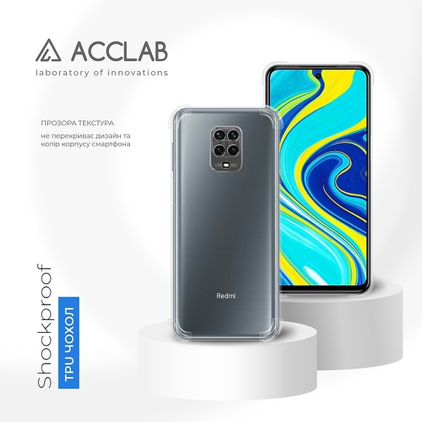 Фото - Чохол для смартфону ACCLAB Shockproof for Xiaomi Redmi Note 9S (1283126554216)