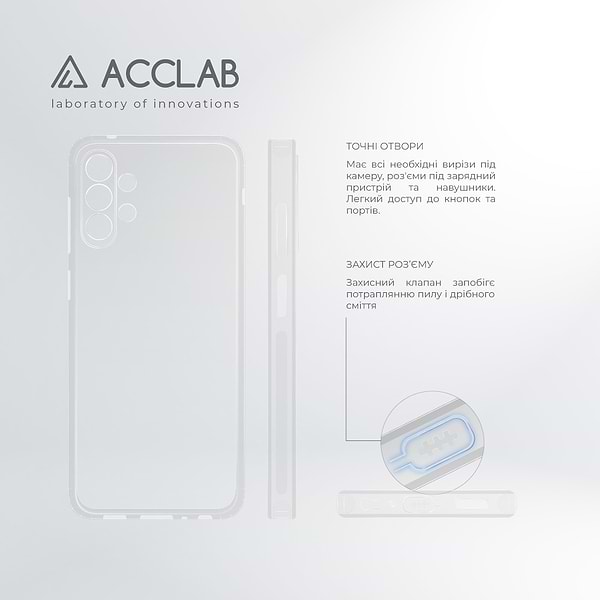 Фото - Чохол для смартфону ACCLAB Anti Dust for Samsung Galaxy A13 4G (1283126553196)