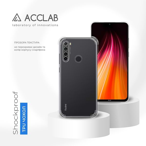 Фото - Чохол для смартфону ACCLAB Shockproof for Xiaomi Redmi Note 8 (1283126554162)