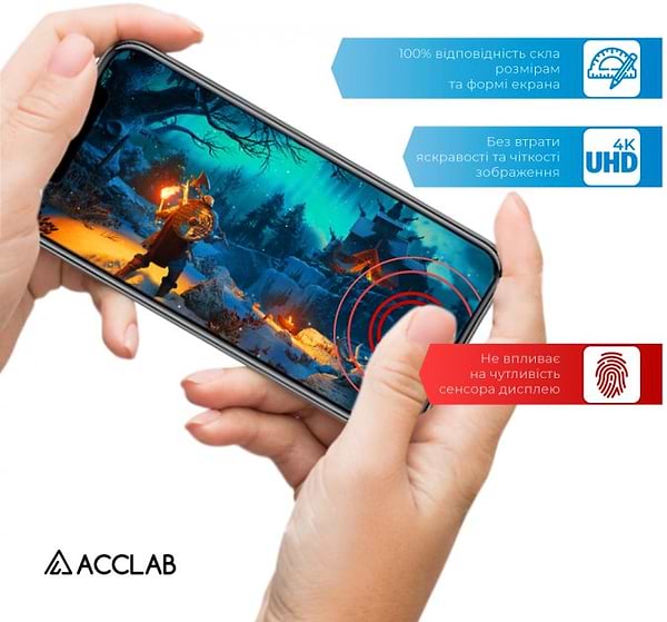 Фото - Захисне скло для смартфону ACCLAB Full Glue for Poco X3 Pro Black (1283126511851)