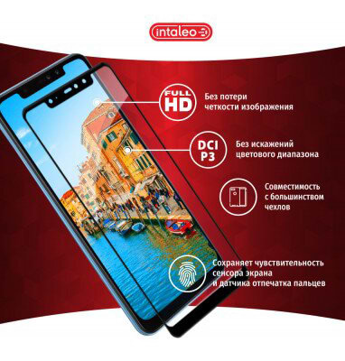 Фото - Захисне скло для смартфона
 Intaleo Full Glue for ZTE А3 2020 Black (1283126505508)