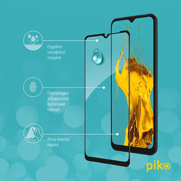 Фото - Захисне скло для смартфону Piko Full Glue for Samsung A03 Black (1283126521645)