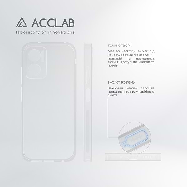 Фото - Чохол для смартфону ACCLAB Anti Dust for Xiaomi Redmi 10 5G (1283126553479)