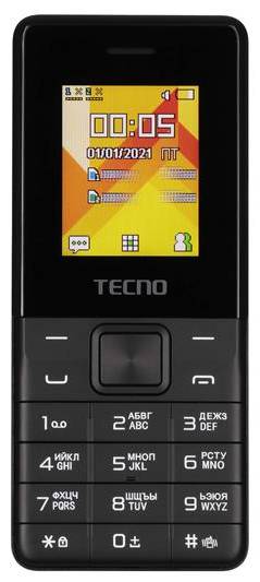 Мобильный телефон Tecno T301 Dual Sim Phantom Black - Фото 1