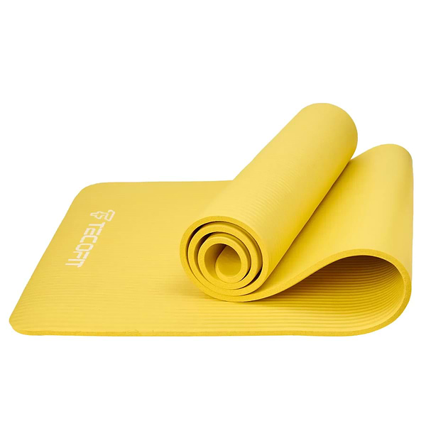 Фото - Коврик для йоги и фитнеса TECOFIT 183х61х1 см NBR Yellow (TOP20106462/4)