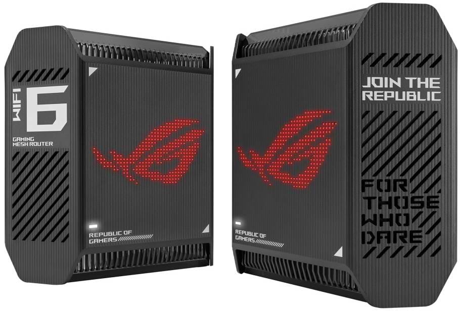 MESH-система WiFi6 Asus ROG Rapture GT6 Black (2-pack) - Фото 1