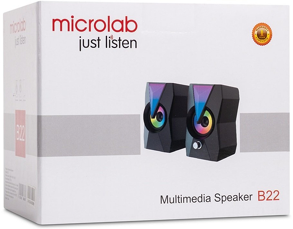 Фото - Комп'ютерна акустика компактна 2.0 Microlab 2.0 B-22,USB Black (B-22)