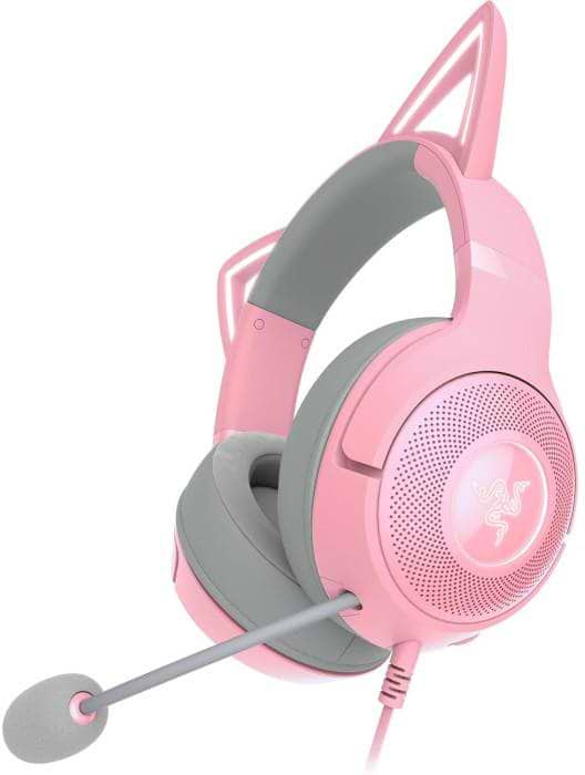 Гарнитура проводная игровая Razer Kraken Kitty V2 Quartz USB (RZ04-04730200-R3M1) - Фото 1