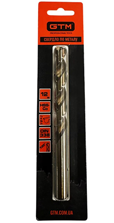 Сверло GTM 12,0 мм HSS-Co5 (ECo-120B)