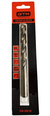 Сверло GTM 11,0 мм HSS-Co5 (ECo-110B)