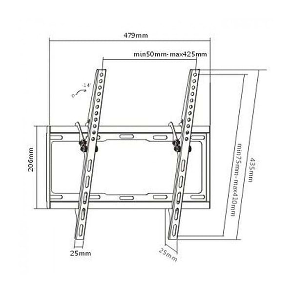Фото - Крепление для телевизора Brateck LP34-44T