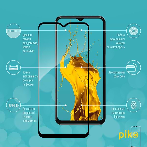 Фото - Захисне скло для смартфону Piko Full Glue for Samsung A13 4G (1283126524257)