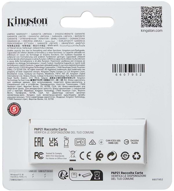 Фото - Флеш USB Kingston DataTraveler Exodia S 128 ГБ Black + Turquoise (DTXS/128GB)